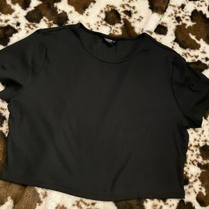 Shein black crop top size  2xl